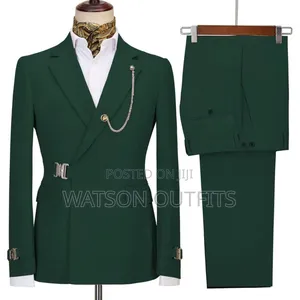 Men's Suits or Suti Ya 2 PCS Ya Buckle Kwenye Jacket