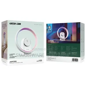 Green Lion Jupiter Bluetooth Speaker Table Lamp - White