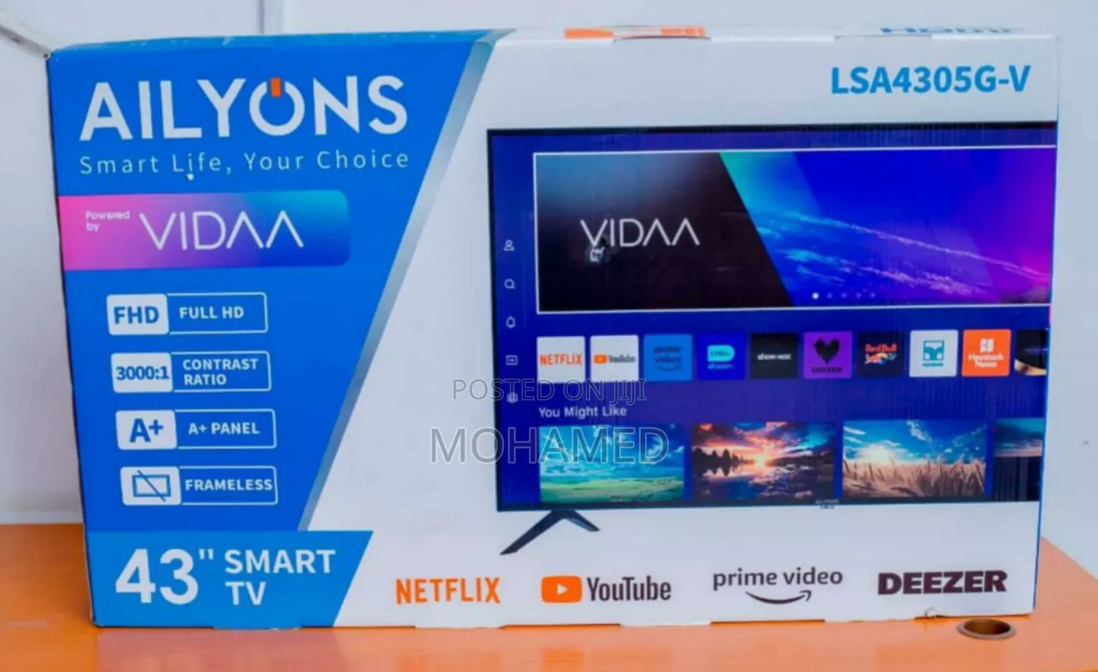 Ailyons Smart Tv Inch 43 Frameless