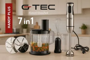 G.Tec 7-in-1 Hand Blender + Chopper + Egg Whisk + Spiralizer