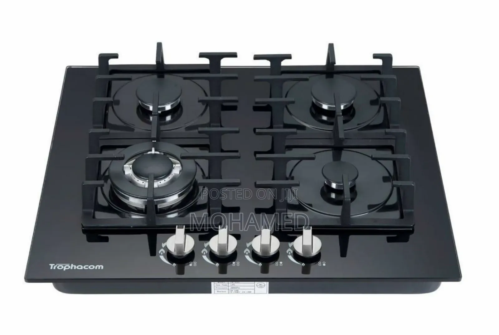 Trophacom 4full Gas Plates Cooker