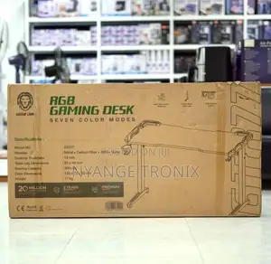 G/Lion Gaming Desk (Rgb Light Carbon Material)