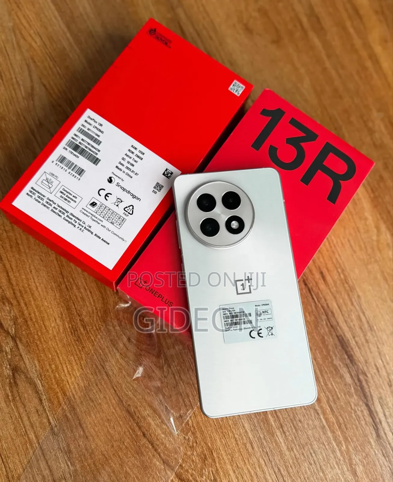 New OnePlus 13R 256 GB White