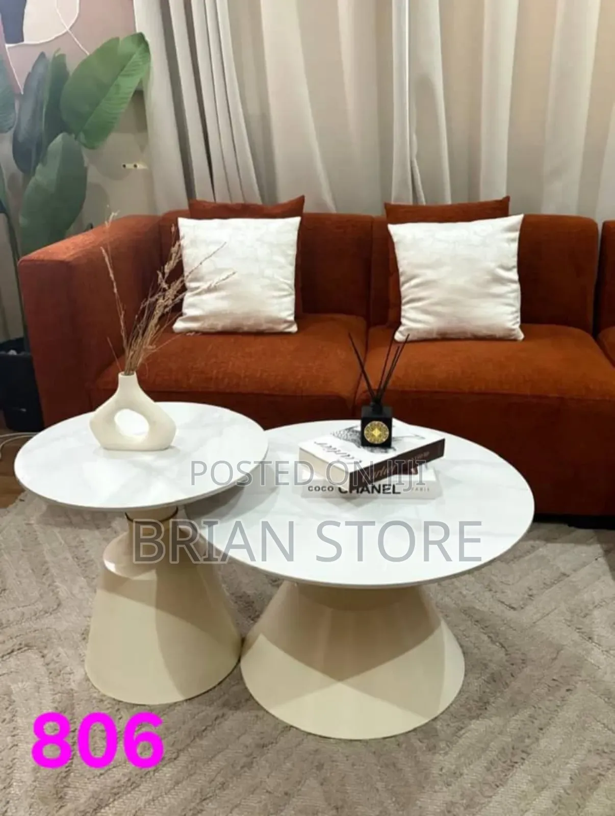2 In1 Marble Top Coffee Table