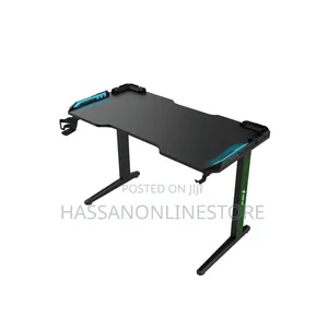 Green Lion RGB Gaming Desk - Black