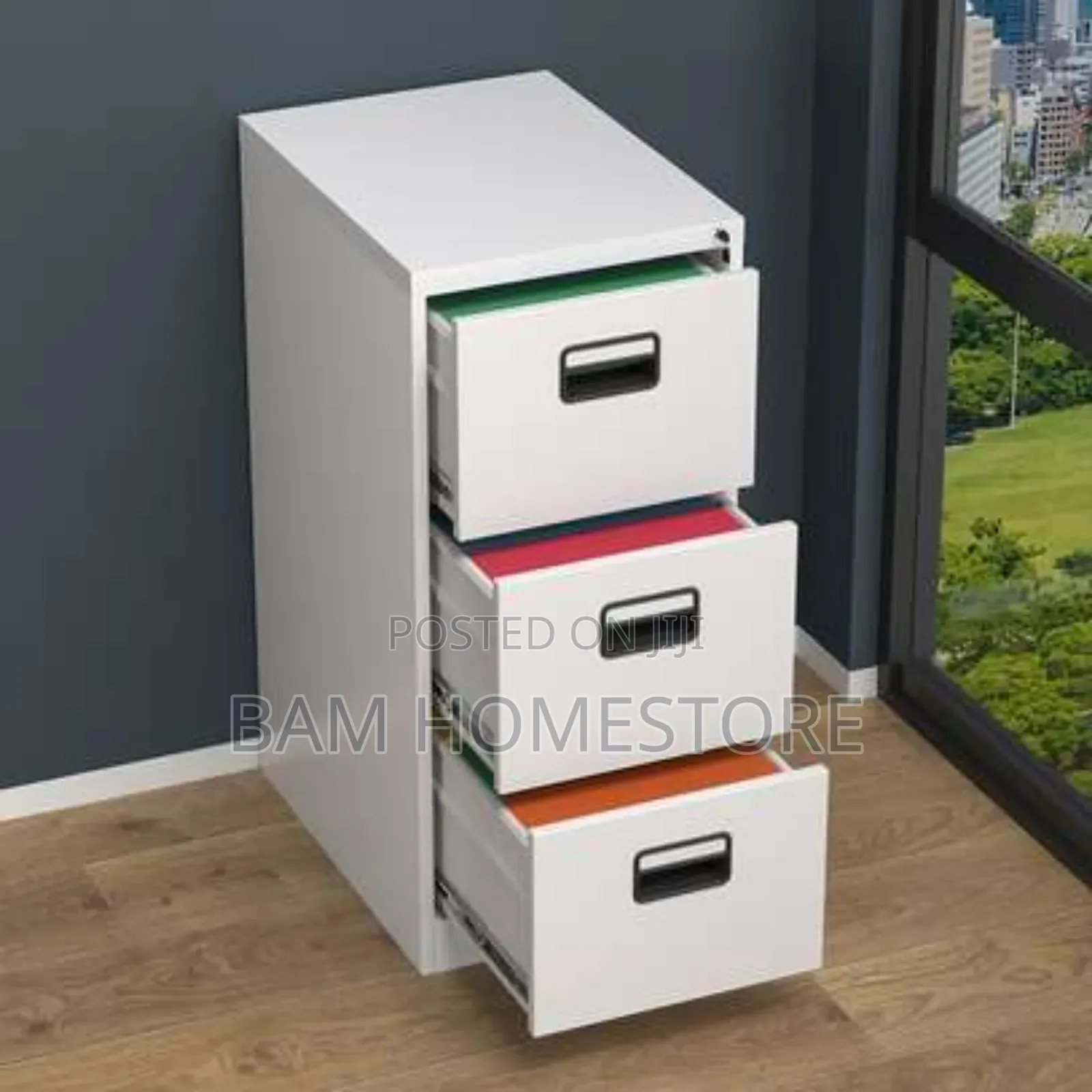 3 Metal Lockable Drawers