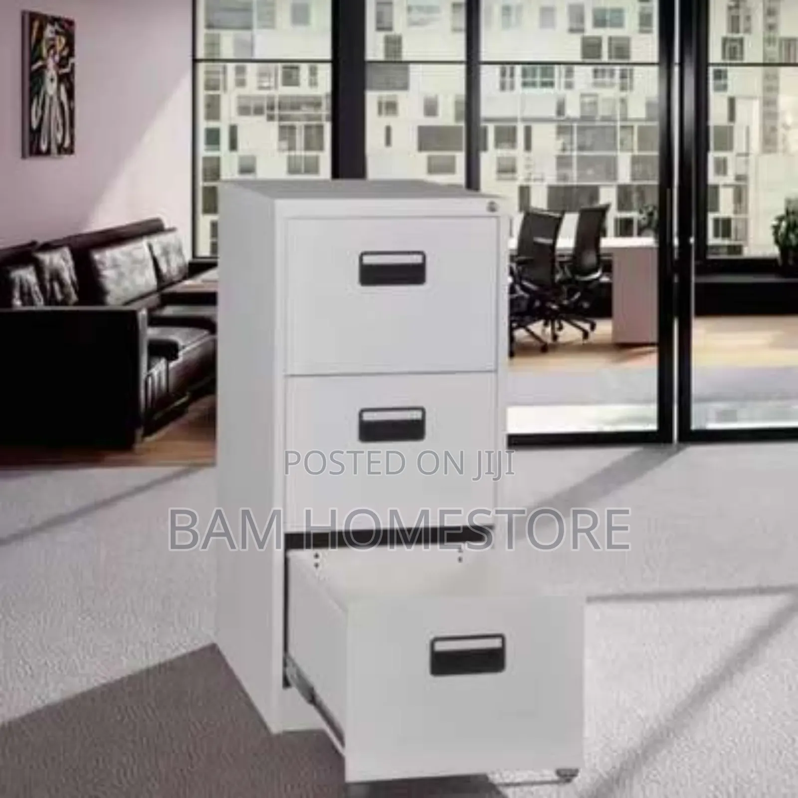 3 Metal Lockable Drawers