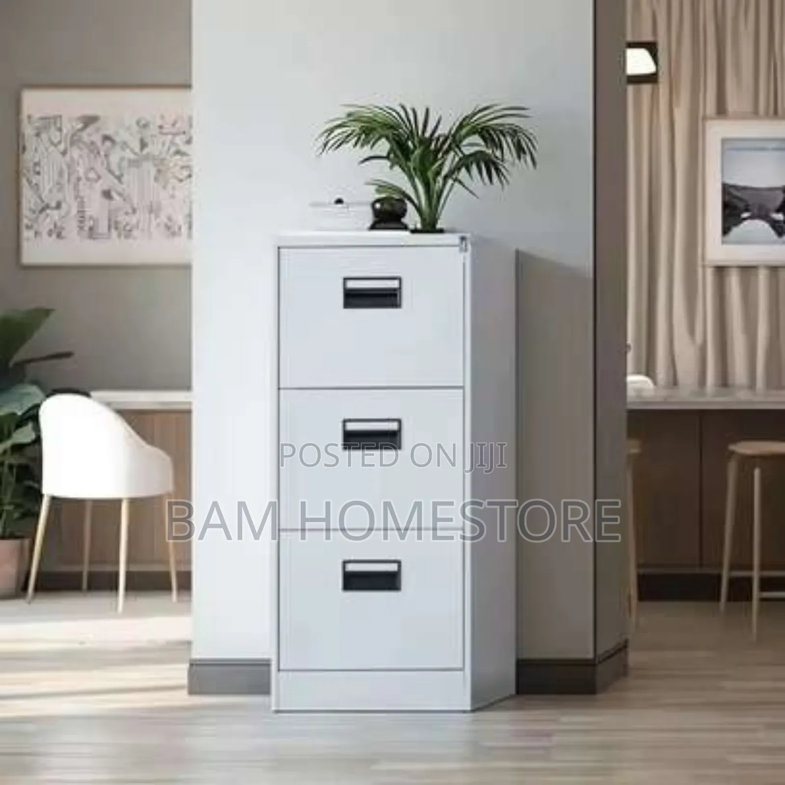 3 Metal Lockable Drawers