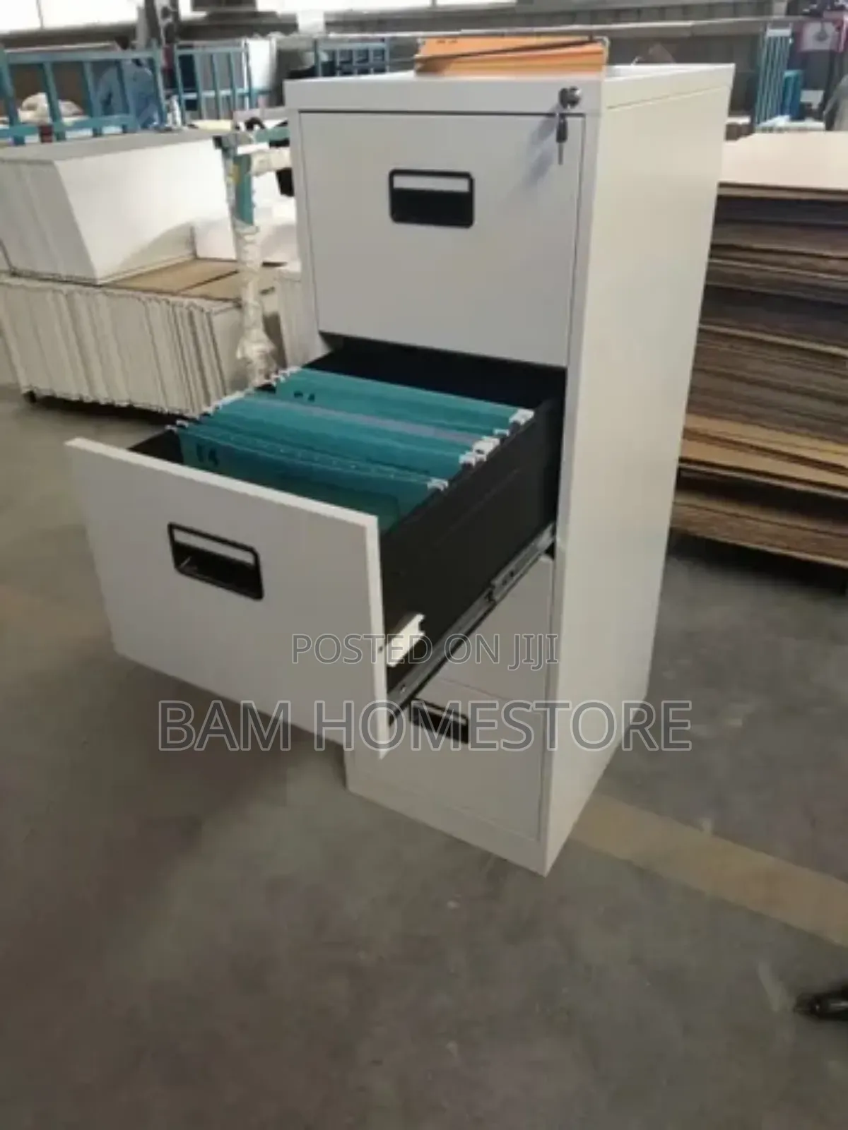 3 Metal Lockable Drawers