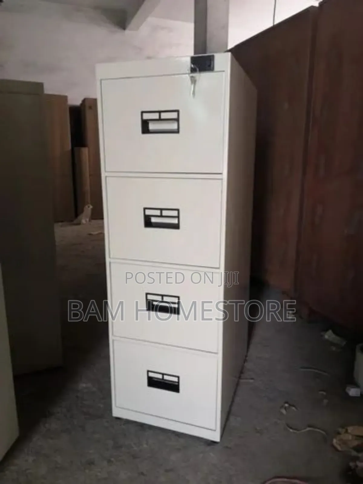 4 Metal Lockable Drawers