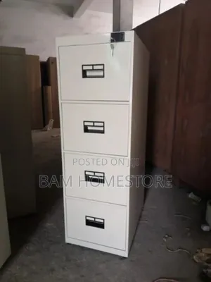4 Metal Lockable Drawers