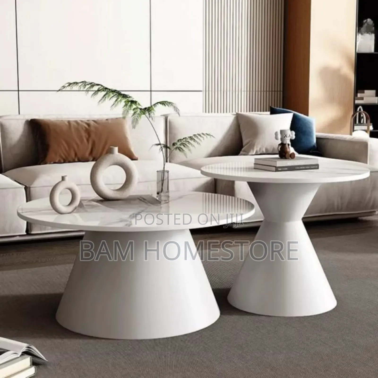 2 in 1 Demure Marble Top Coffee Table