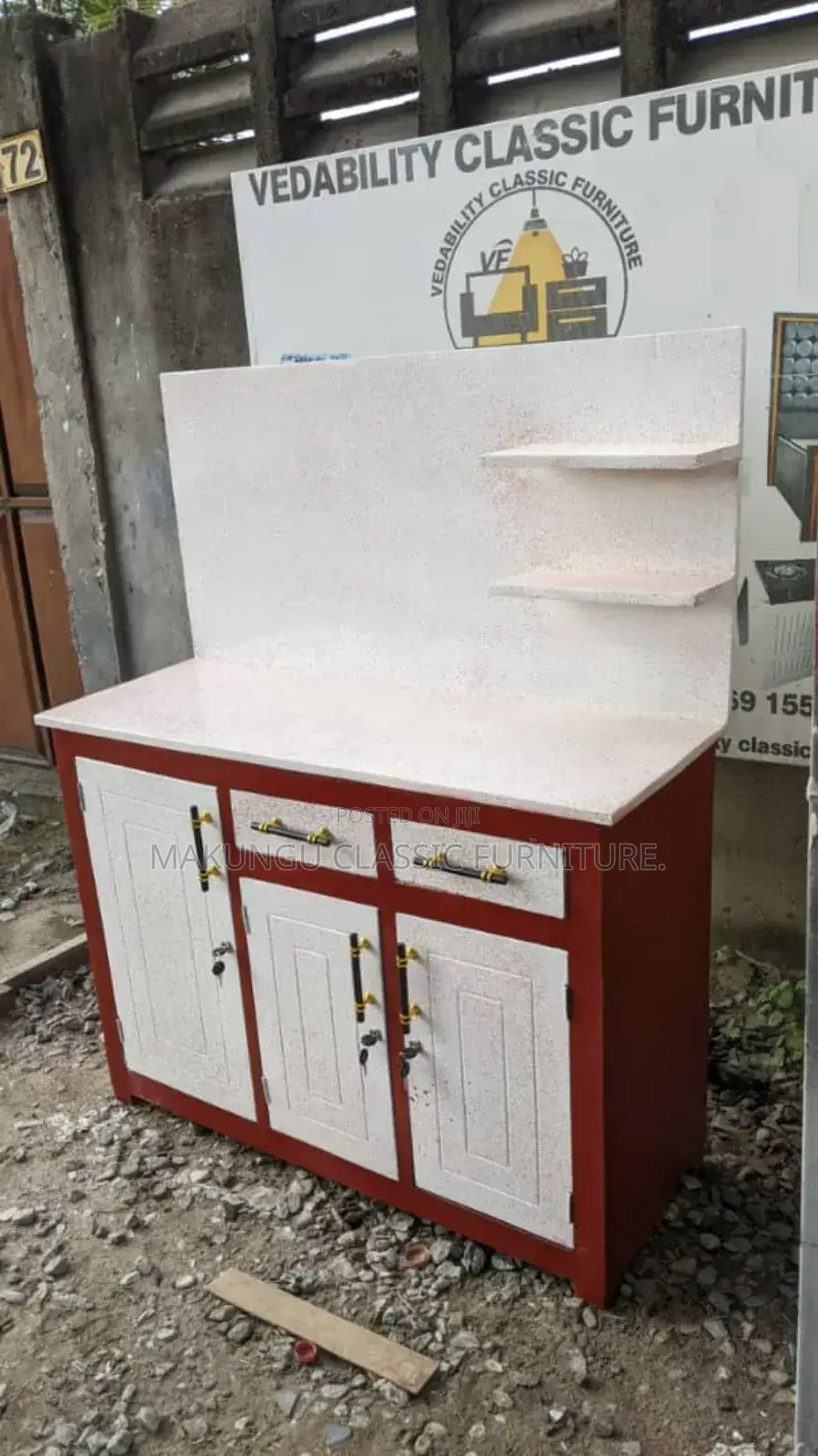 Kitchen Cabinet Milango Miwili Na Milango Mitatu