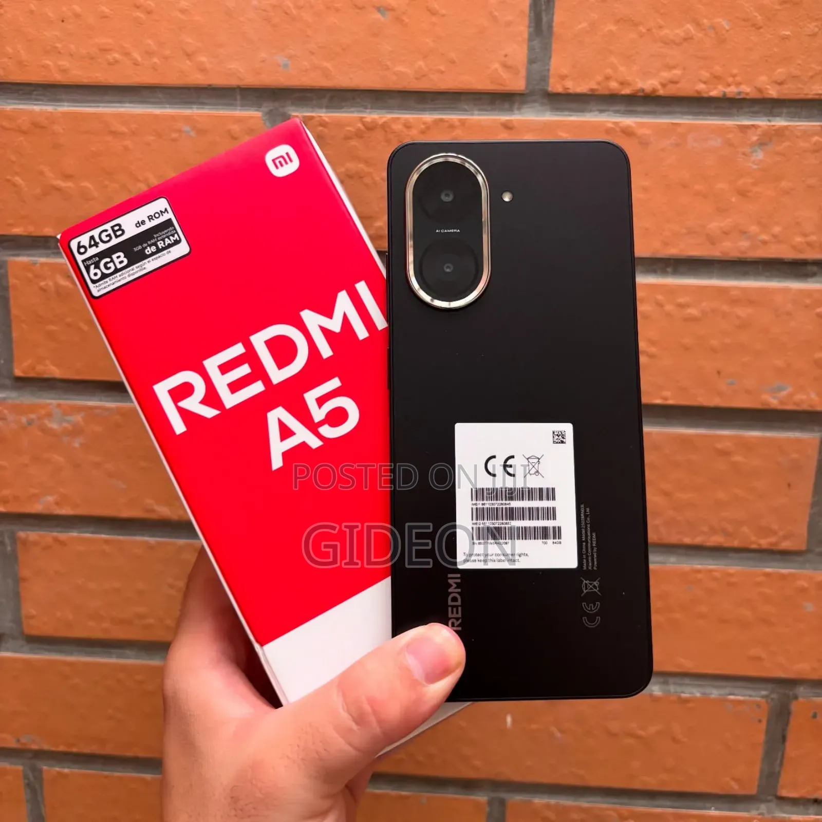 New Xiaomi Redmi A5 4G 128 GB Black