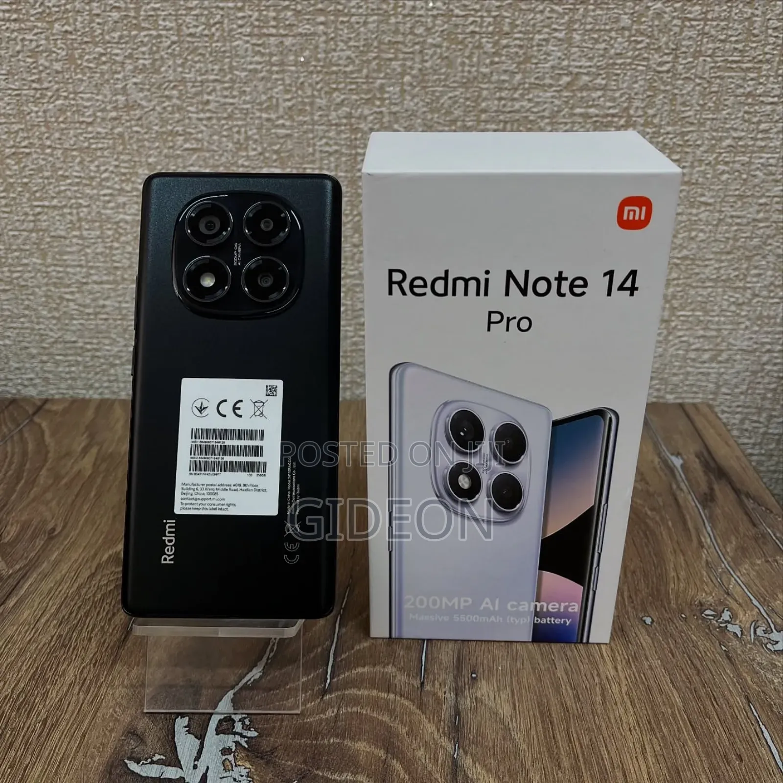 New Xiaomi Redmi Note 14 Pro 256 GB Black