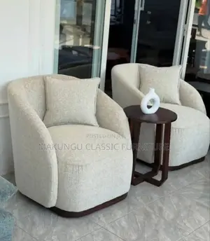 Two Luxurious Sofa With Sides Table Stand