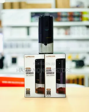 Lepresso Portable Coffee Grinder Espresso Machine - Black
