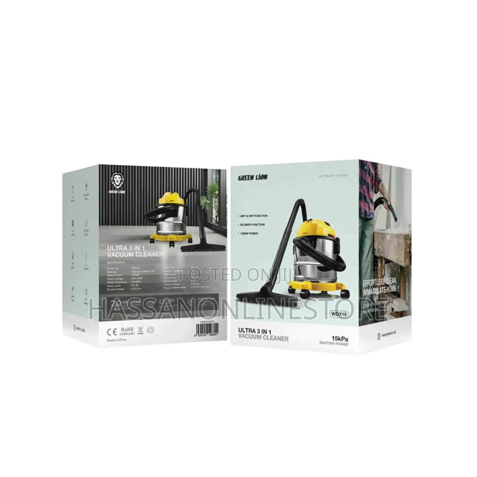Green Lion Ultra 3 in 1 Vacuum Cleaner 12l - Yellow