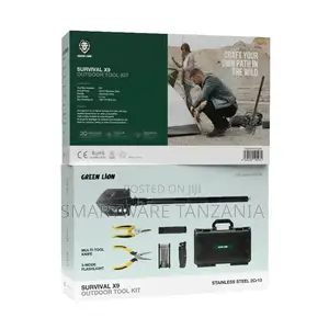 Green Lion Survival X9 Outdoor Tool Kit - Black