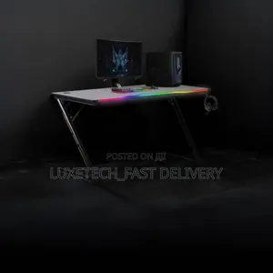 Porodo Gaming Desk With RGB Led Lighting