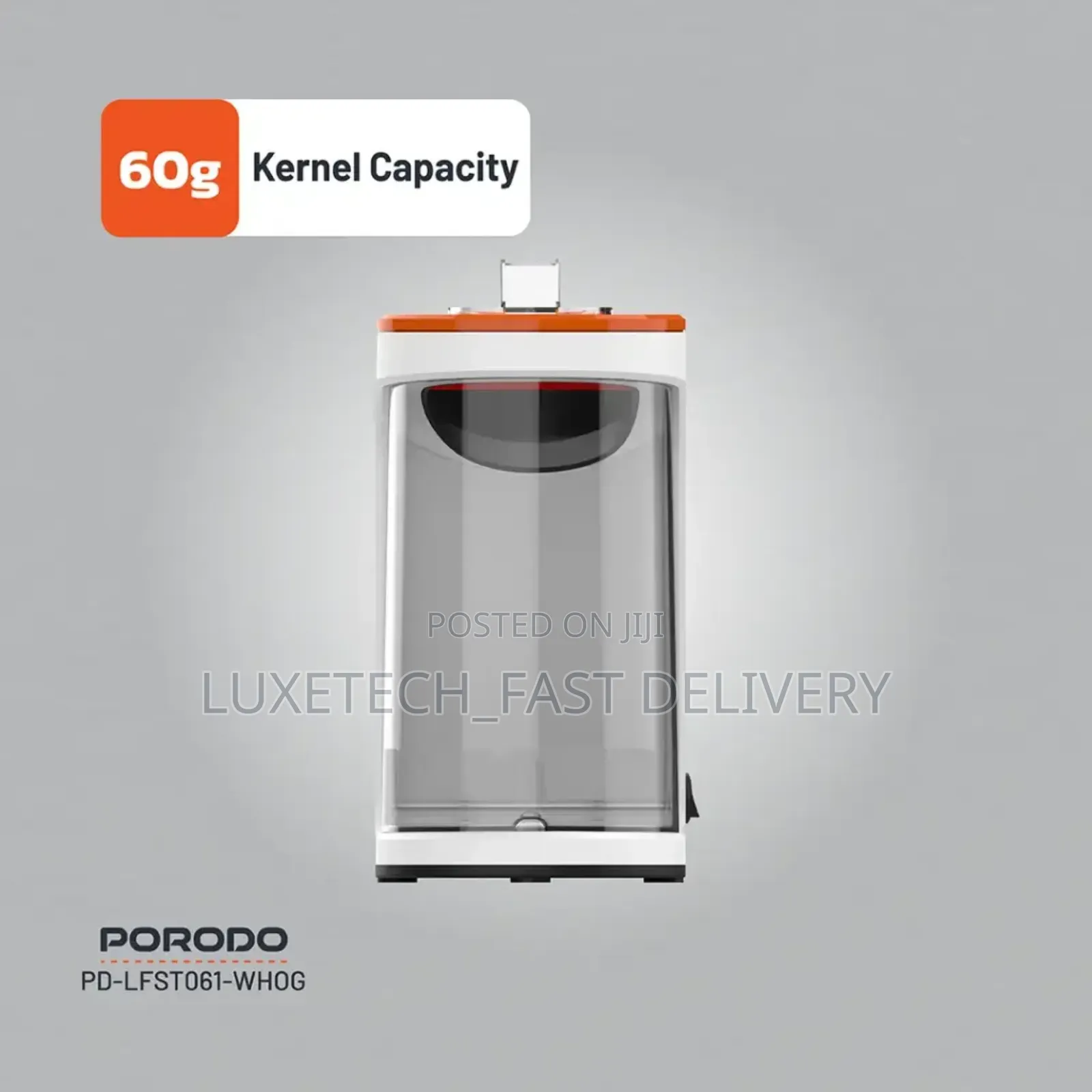 Porodo Air-Popped Popcorn Maker - Oil-Free Popping