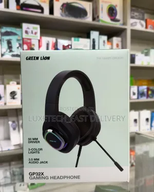 Premium Green Lion Gaming Headset – Crystal Clear Audio