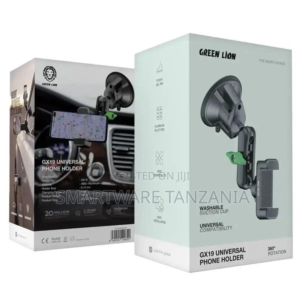 Green Lion Gx-19 Universal Phone Holder - Black
