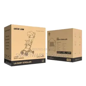 Green Lion Lia Baby Stroller - Black