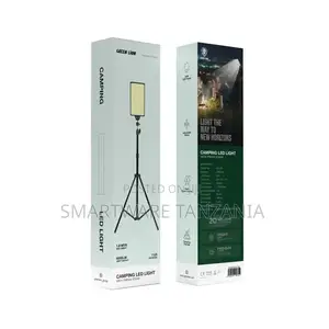 Green Lion Camping Led Light With Tripod Stand - Black