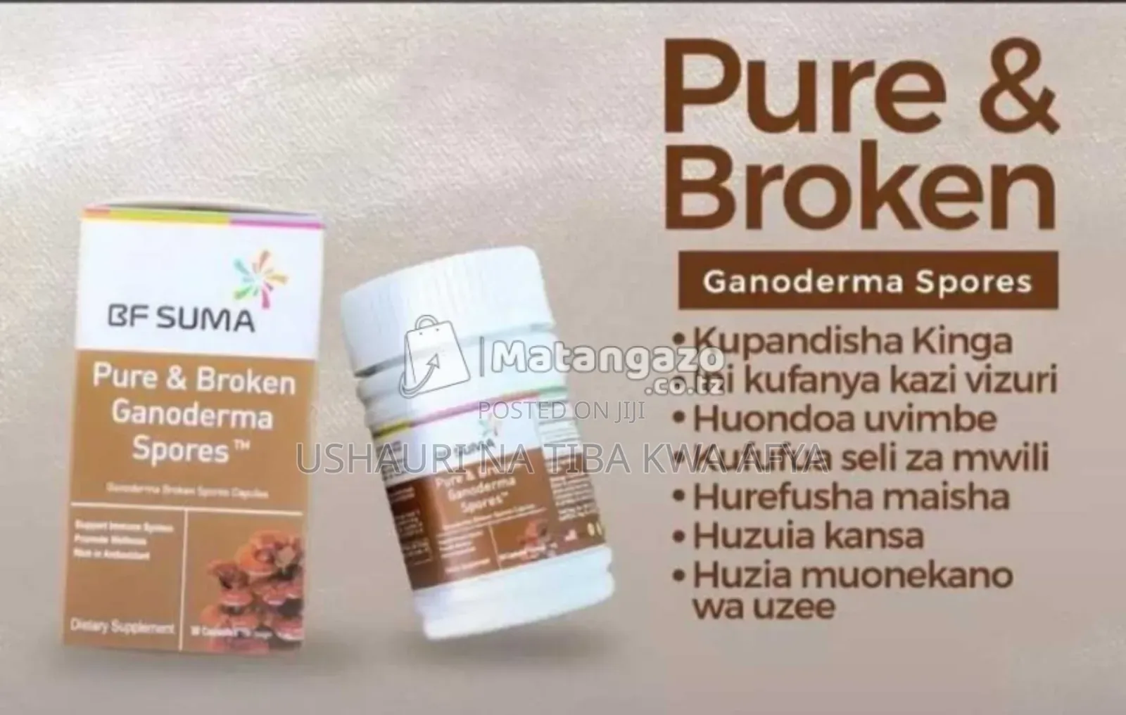 Pure and Broken Ganoderma Spores, Tiba Ya Moyo, Ini, Saratan