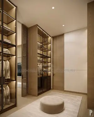 Open Wardrobe With Melamine Feature