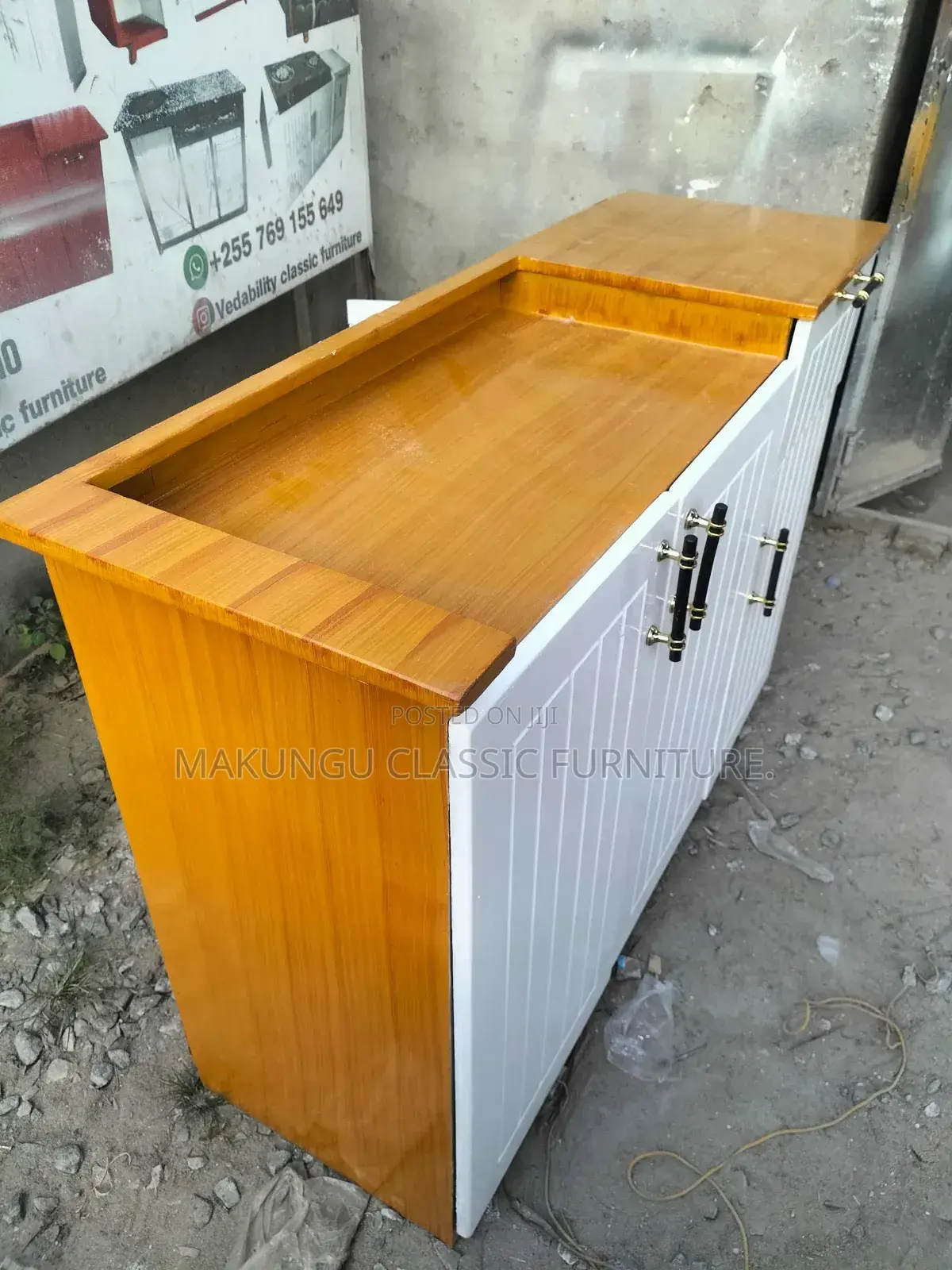 Kitchen Cabinet Ya Plate Mbili