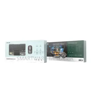 Green Lion Transparent Duo Wireless Keyboard Mouse - Black