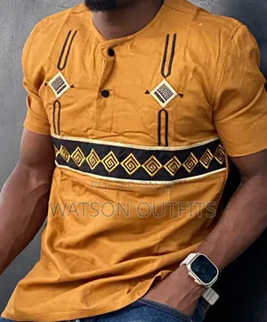 Two Buttons Design Top Men's Shirts or Shati