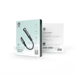 Green Lion Earphone Adapter Lightning to 3.5 Aux 12cm - Black