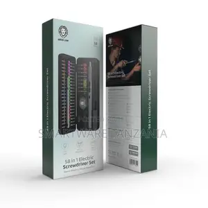 Green Lion 58 in 1 Electric Screwdriver Set - Black