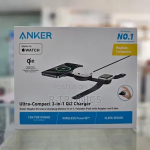 Anker Maggo B25m8h11 Ultra Compact 3in1 Qi2 Magsafe Wireless Charger