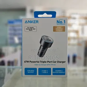Anker Usb-C Car Charger 3ports 67 Watts