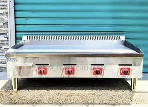 Commercial Gas Griddle 4 Burner 1200mm (12 Chapati)