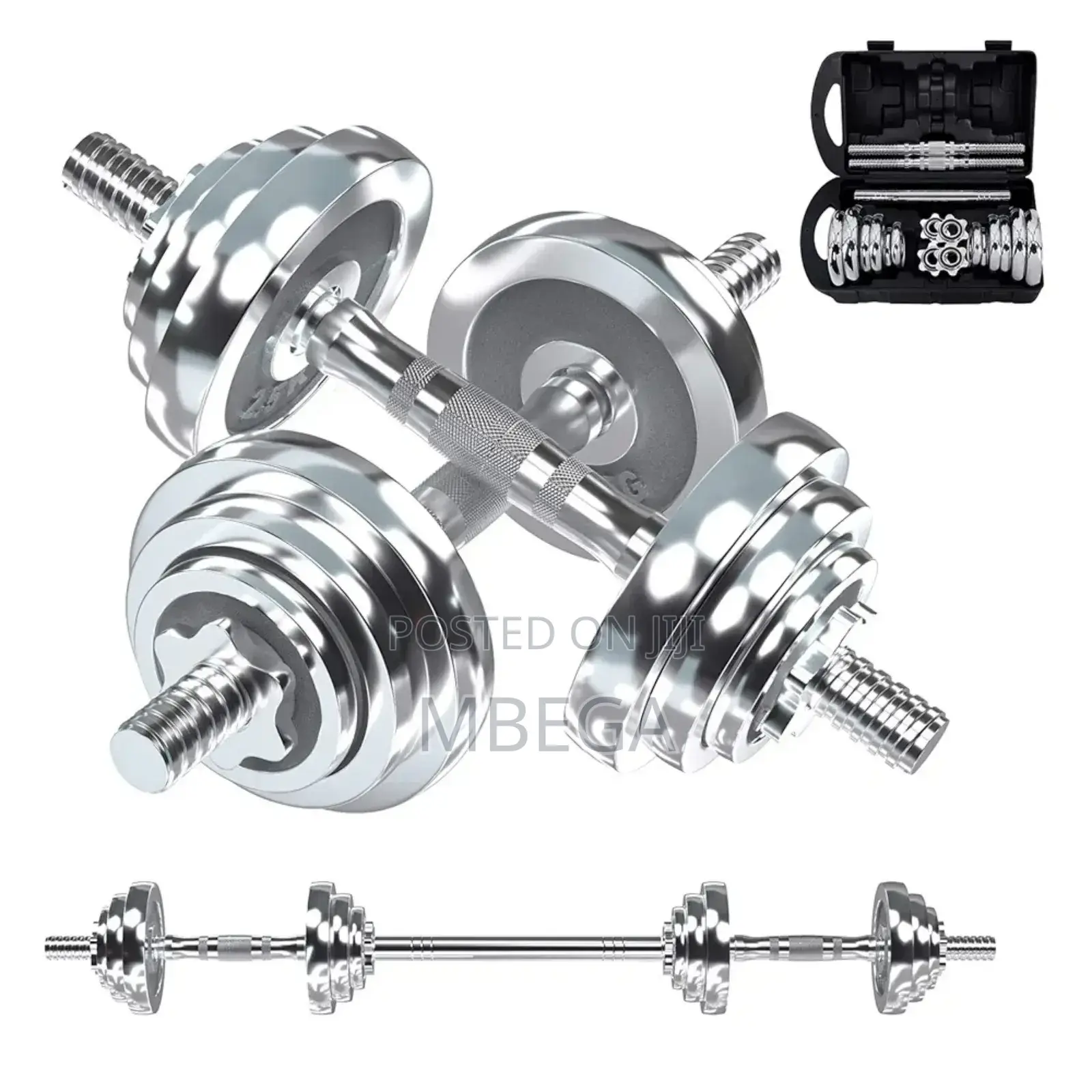 15kg Chrome Dumbbells Set