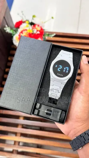 Rolex Digital Watch Classic White