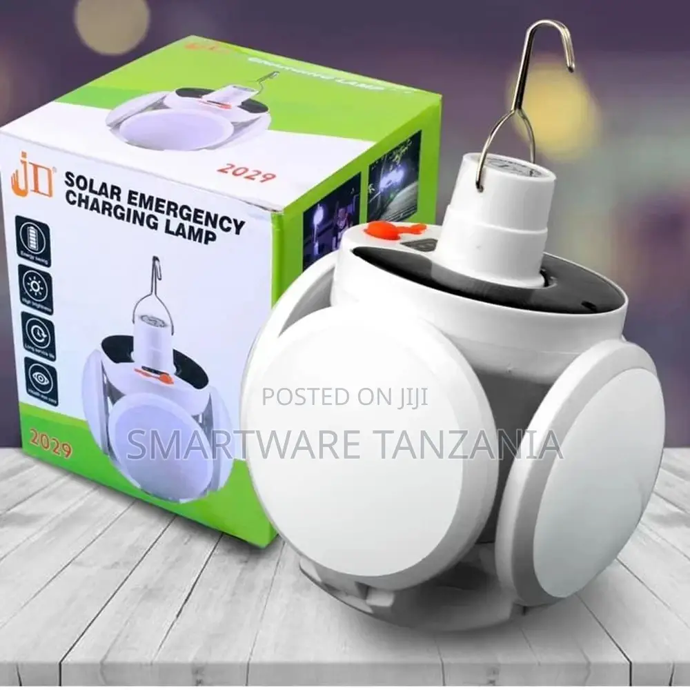 Dual Football Solar Rechargeable Led Lamp Light With Hook
