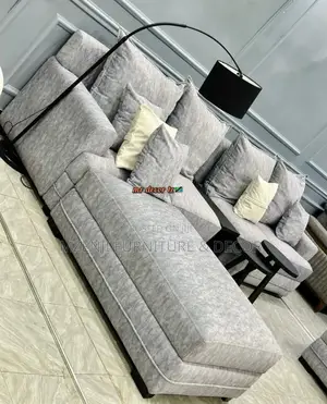 L Shaped Sofa Fully Spring and Fibers