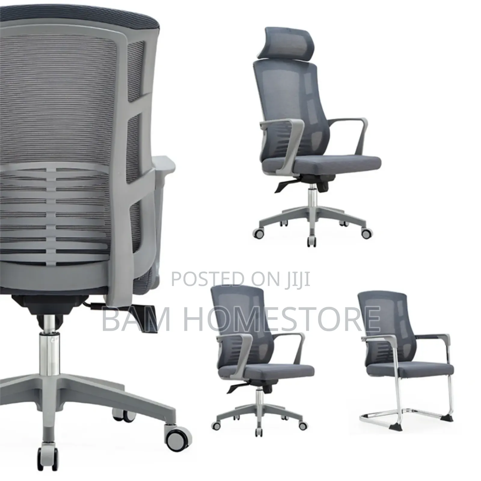 Ergonomic Mesh Office Chair With Headrest.