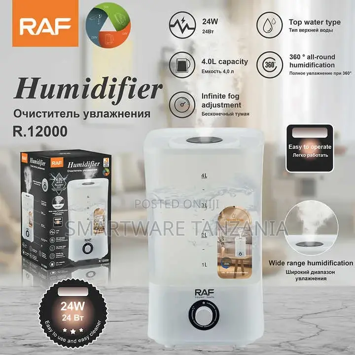 Home 4l Top Fill Cool Mist Air Humidifiers for Baby Nursery Plants