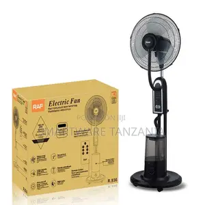 Pedestal Fan With Water Mist Spray,2-in-1 Humidifier Spray Misting Fan