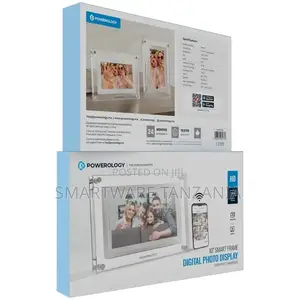 Powerology 10'' Smart Frame Digital Photo Display - White