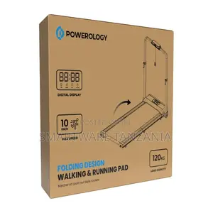 Powerology Folding Design Walking and Running Pad - Black