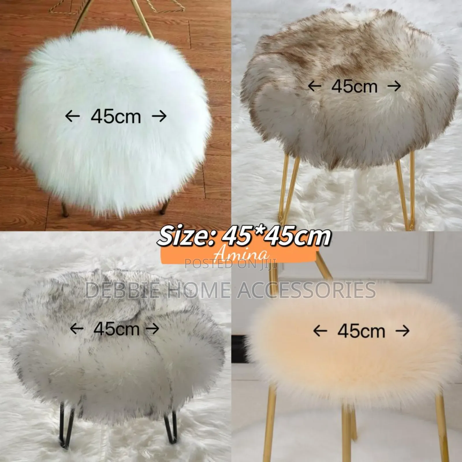 Round Fluffy Rugs