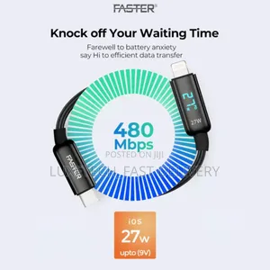 Faster Superv Type-C to Lightning Digital Data Cable 1 Meter